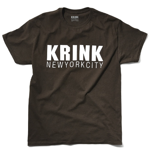 KRINK T-Shirt FRONT LOGO - brown